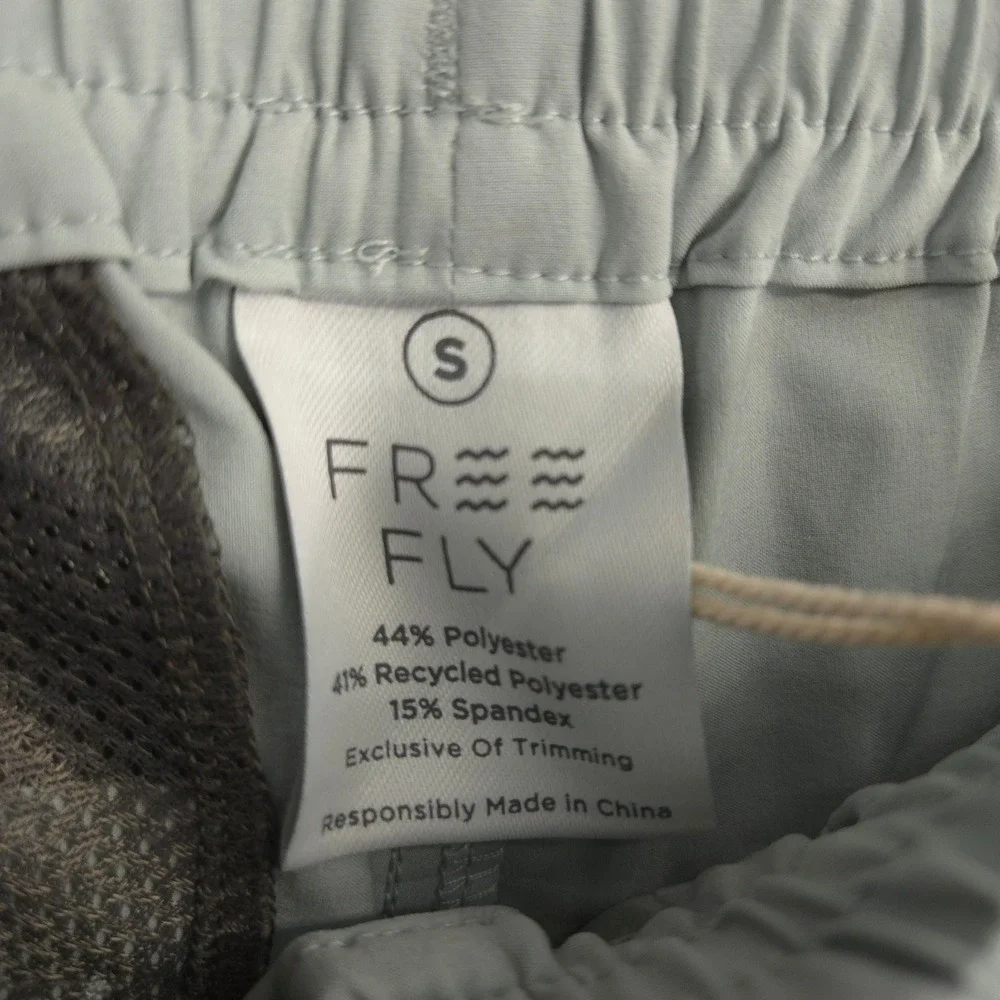 Free Fly Andros Swim Trunks Mens S Ocean Mist Performance UPF 50+ Unlined NEW